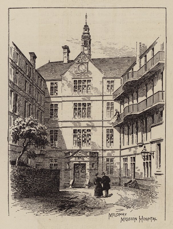 Mildmay Mission Hospital (grabado) de English School