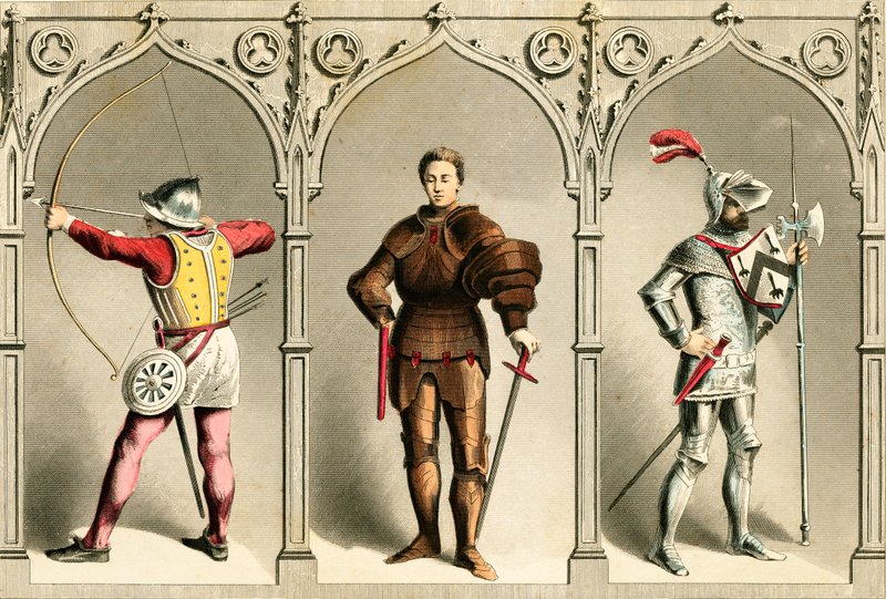 Traje militar de English School