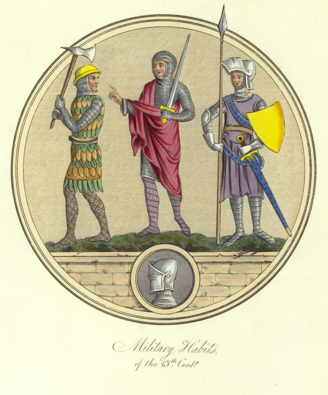 Hábitos militares del siglo XIII de English School