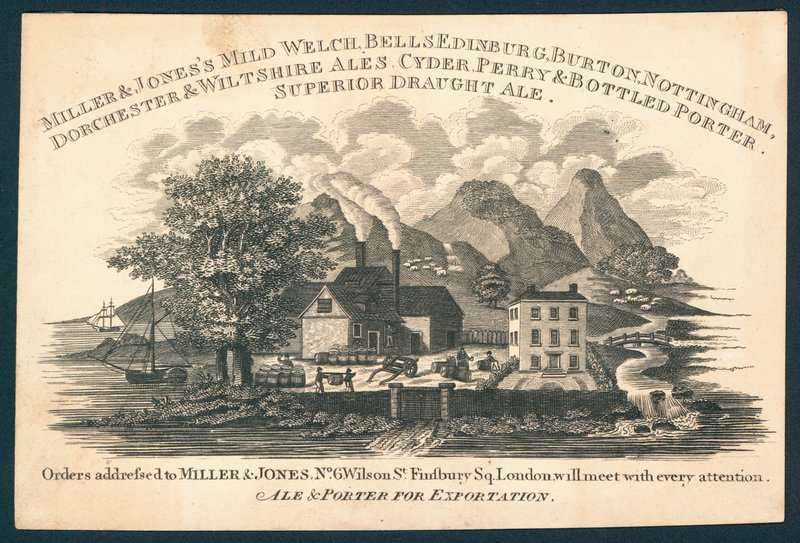 Miller & Jones, fabricante de cerveza y porter para exportación de English School