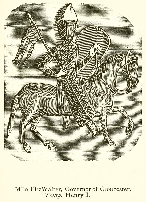 Milo FitzWalter, gobernador de Gloucester. Temp. Enrique I de English School