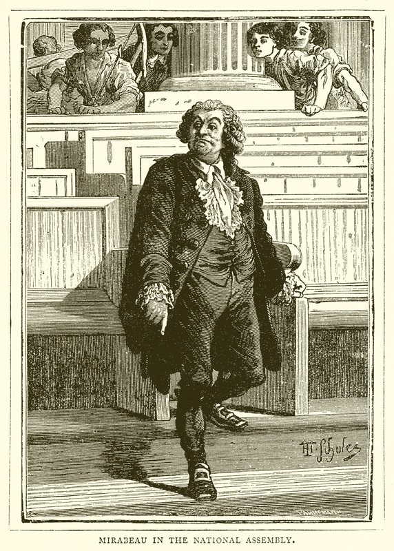 Mirabeau en la Asamblea Nacional de English School