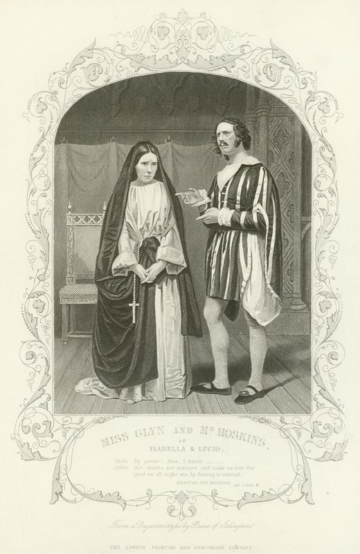Srta. Glyn y Sr. Hoskins como Isabella y Lucio, Medida por medida de English School