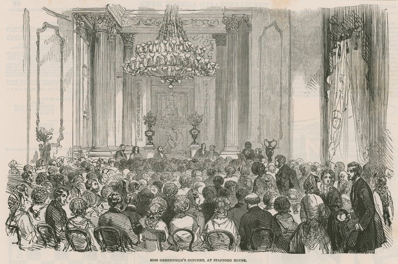 Concierto de Miss Greenfield en Stafford House, Londres de English School