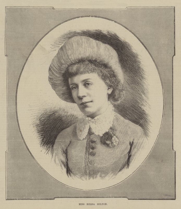 Srta. Hilda Hilton (grabado) de English School