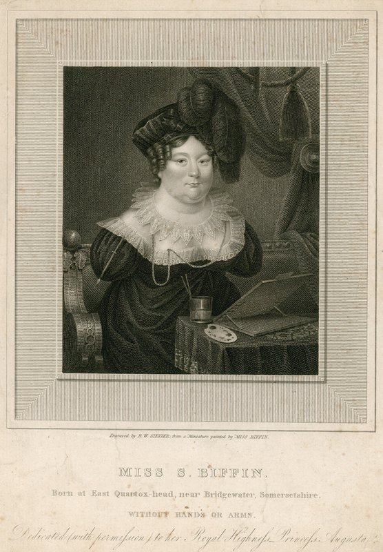 Miss Sarah Biffin, artista de English School