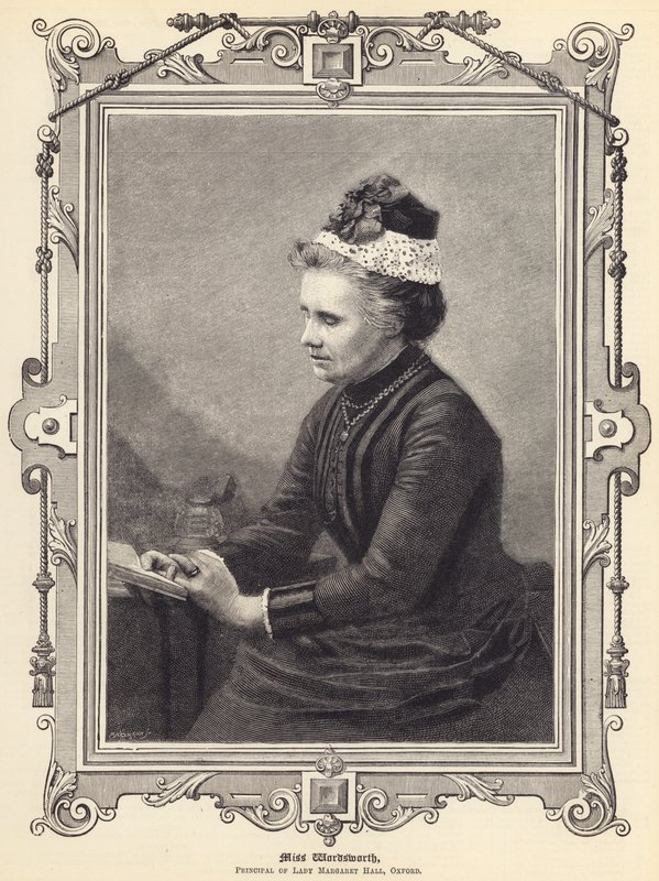 Srta. Wordsworth, directora del Lady Margaret Hall, Oxford (grabado) de English School