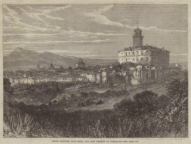 Monte Rotondo, cerca de Roma, la última posición de Garibaldi de English School