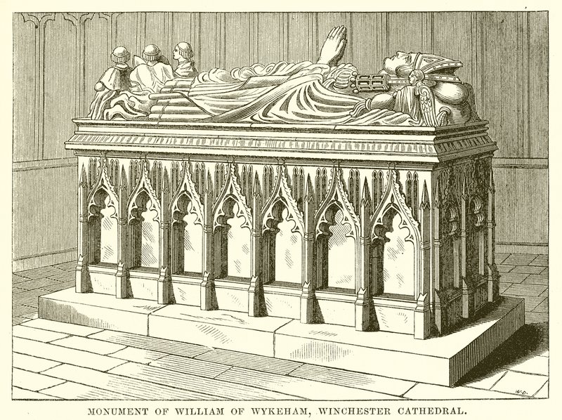 Monumento de Guillermo de Wykeham, Catedral de Winchester de English School
