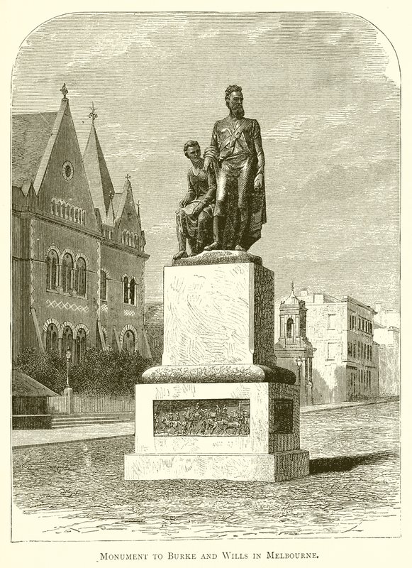Monumento a Burke y Wills en Melbourne de English School