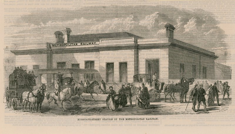 Estación de Moorgate Street del Ferrocarril Metropolitano de English School