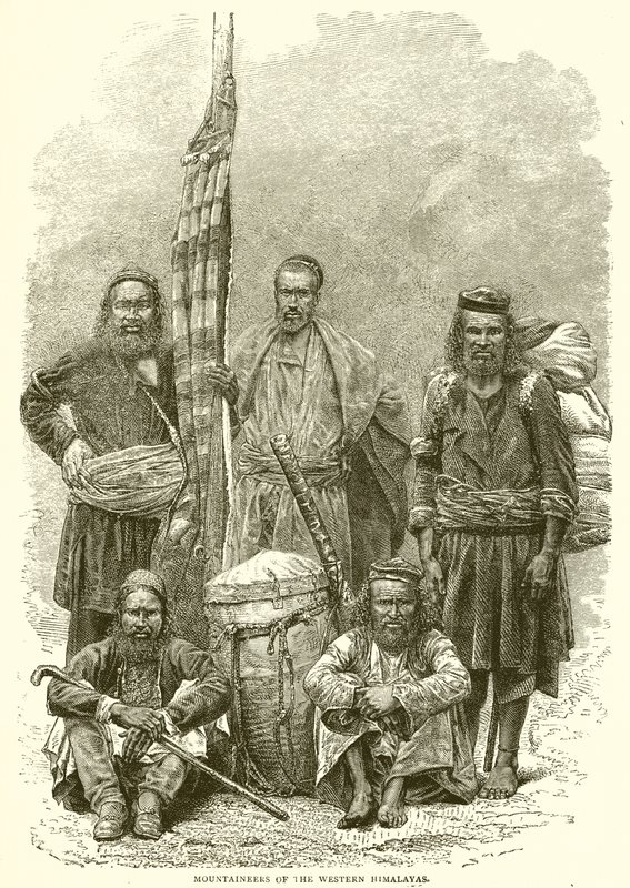 Montañeses del Himalaya occidental de English School