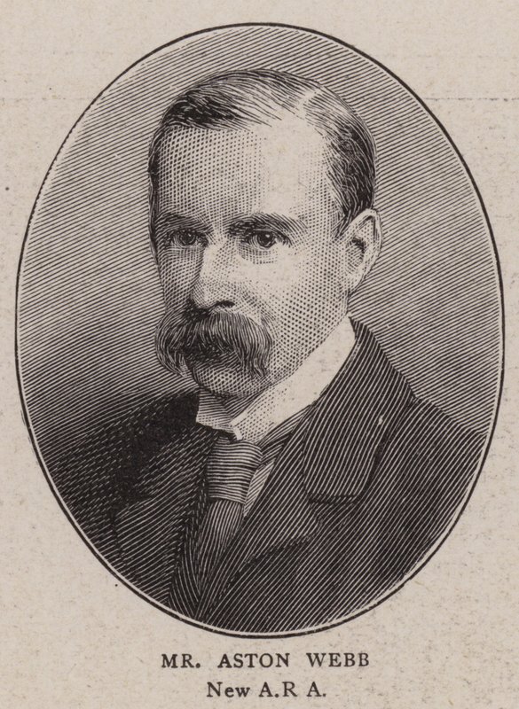 Mr Aston Webb (grabado) de English School