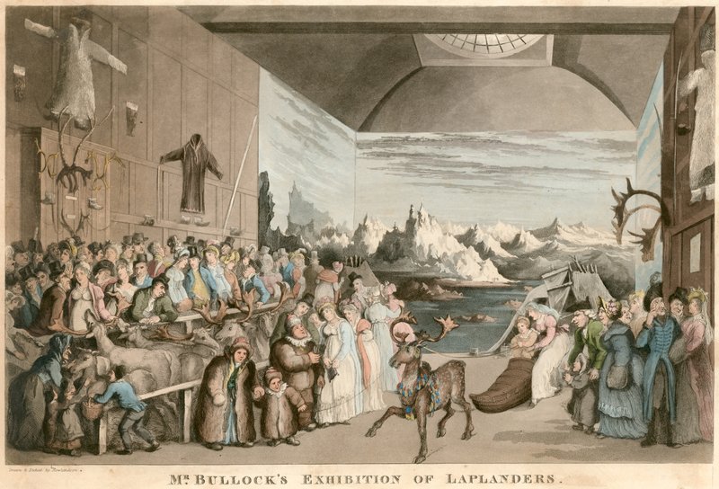 Exhibición de lapones del Sr. Bullock de English School