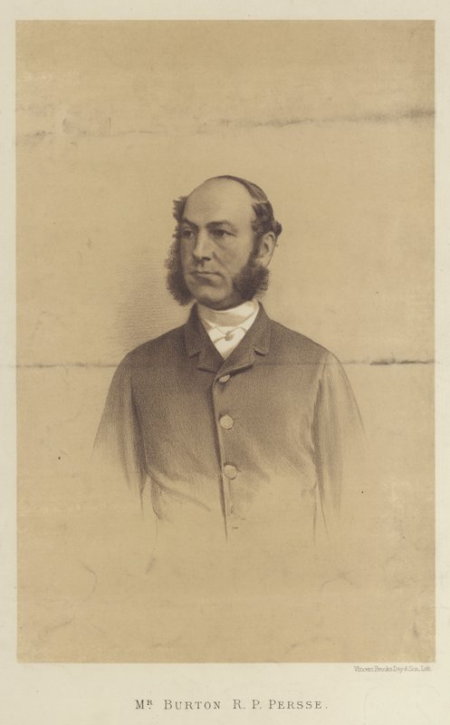 Sr. Burton R P Persse (litografía) de English School