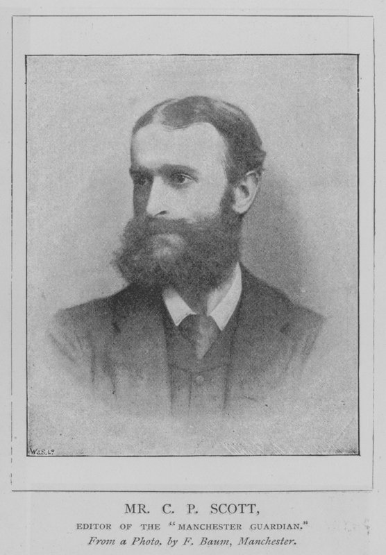 Sr. C. P. Scott, editor del "Manchester Guardian" de English School