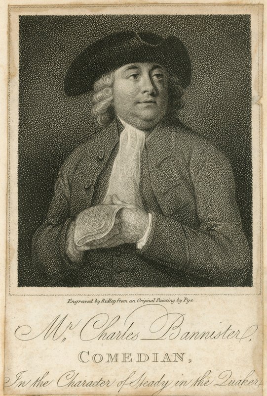 Mr Charles Bannister, comediante de English School