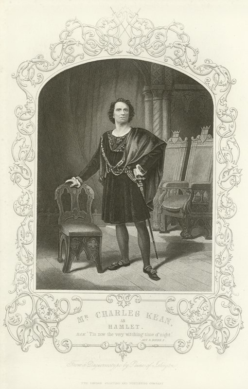 Sr. Charles Kean como Hamlet, Hamlet, Acto III, escena II de English School