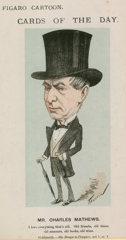 Sr. Charles Mathews, caricatura de English School