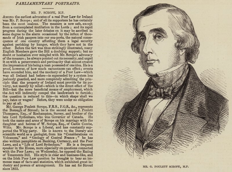 Sr. G Poulett Scrope, MP de English School
