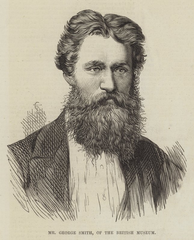 Sr. George Smith, del Museo Británico (grabado) de English School
