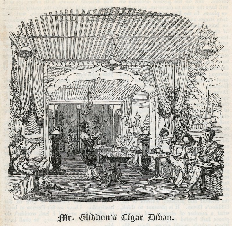 El Diván de Cigarros de Mr Gliddon, King Street, Covent Garden de English School