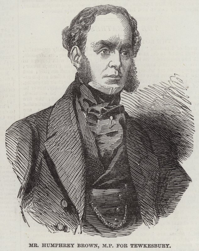 El Sr. Humphrey Brown, MP por Tewkesbury (grabado) de English School