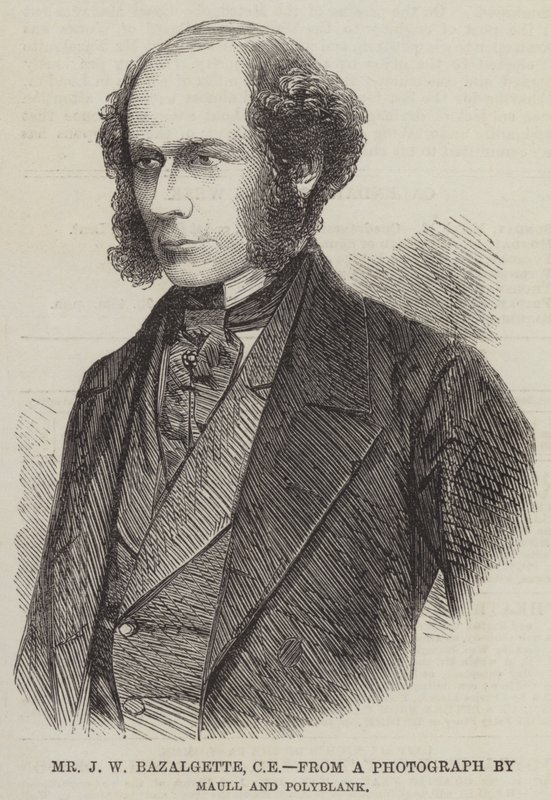 Sr. J W Bazalgette, CE de English School