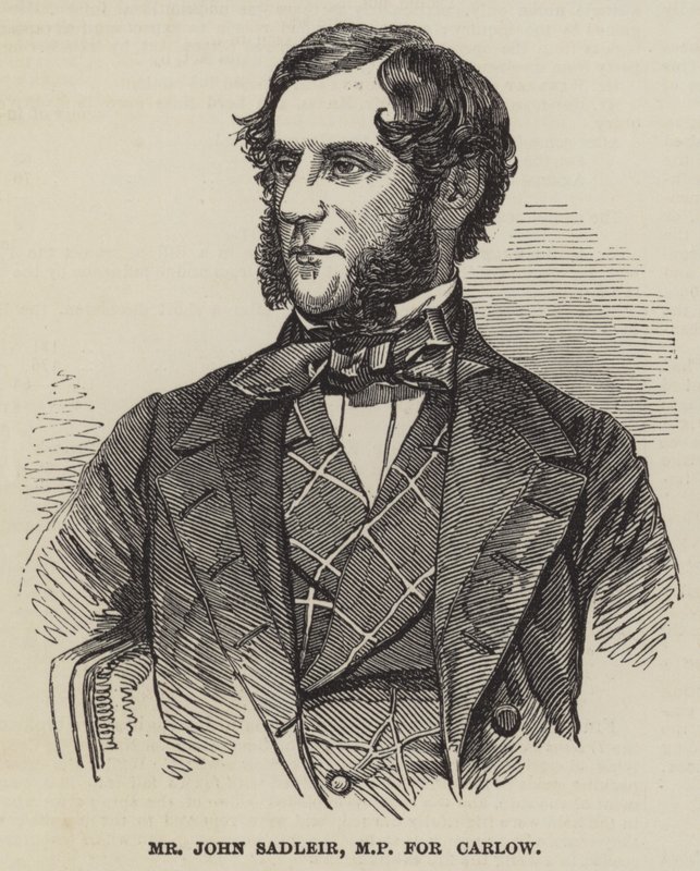 El Sr. John Sadleir, MP por Carlow de English School