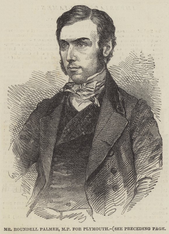 Sr. Roundell Palmer, MP por Plymouth de English School