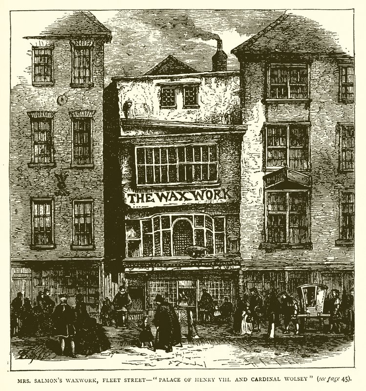 Museo de Cera de Mr. Salmon, Fleet Street--Palacio de Enrique VIII y el Cardenal Wolsey de English School