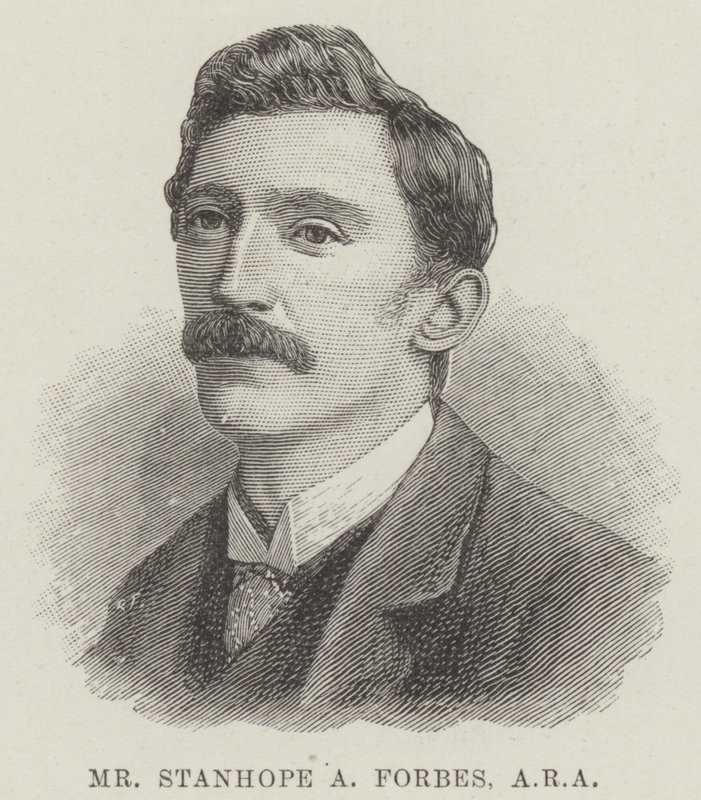 El Sr. Stanhope A Forbes, ARA (grabado) de English School