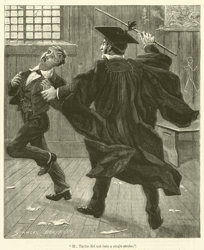 "El Sr. Taylor no bateó ni un solo golpe" (grabado) de English School