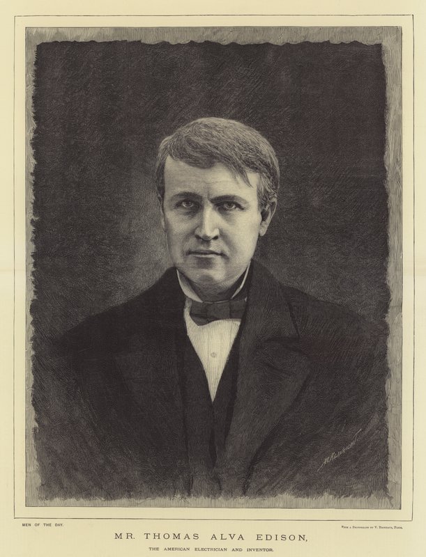 Sr. Thomas Alva Edison, el Electricista e Inventor Americano de English School