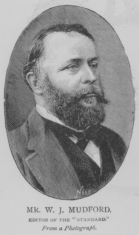 W J Mudford, Editor del "Standard" (grabado) de English School