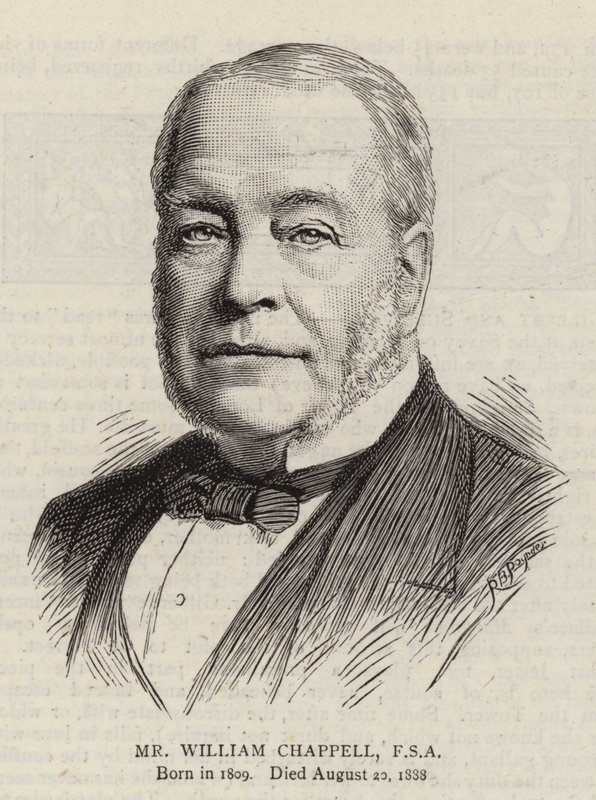 Sr. William Chappell, FSA (grabado) de English School