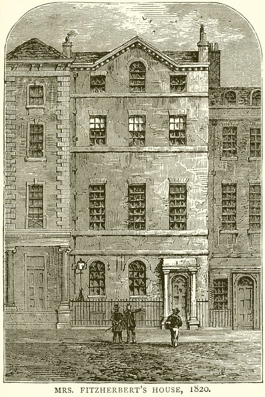 Casa de la Sra. Fitzherbert, 1820 de English School
