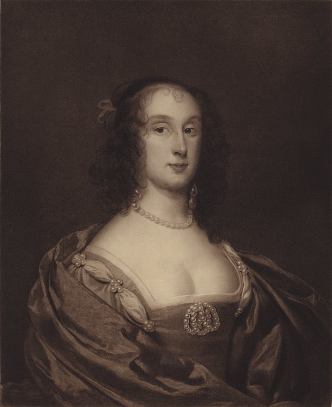 Sra. Fleetwood, anteriormente Sra. Ireton (Bridget Cromwell), hija mayor de Oliver Cromwell (litografía) de English School