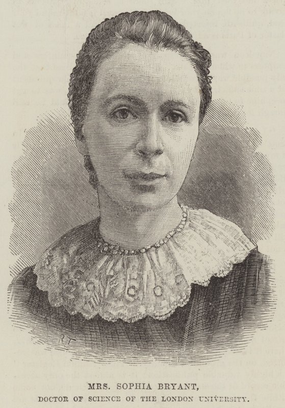 Sra. Sophia Bryant, Doctora en Ciencias de la Universidad de Londres (grabado) de English School