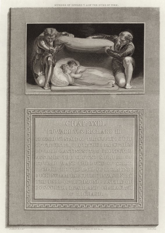 Asesinato de Eduardo V y del Duque de York de English School