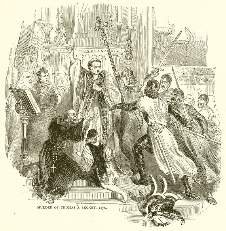 Asesinato de Thomas a Becket, 1170 de English School