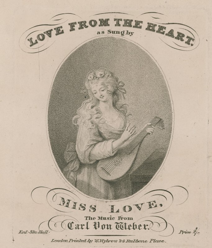 Partitura musical de Love from the Heart cantada por Miss Love de English School