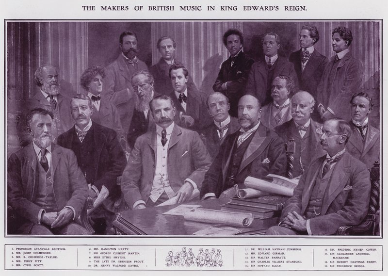 Músicos y compositores durante el reinado del Rey Eduardo VII de English School