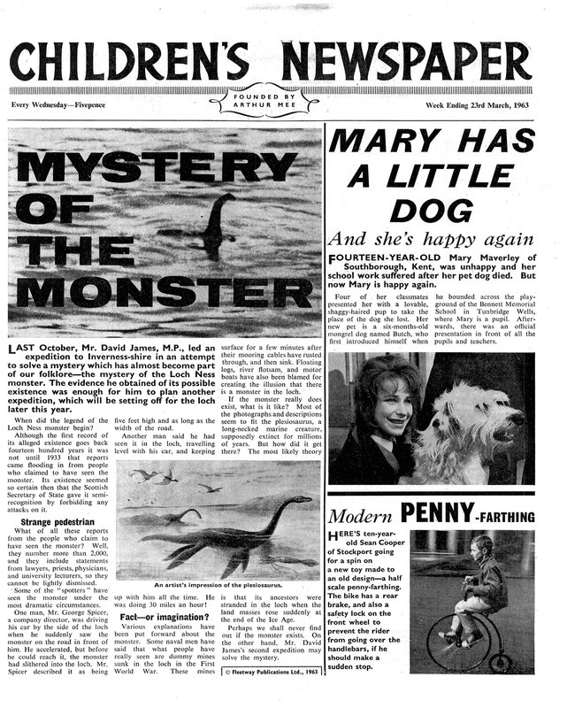 El misterio del monstruo, portada de 