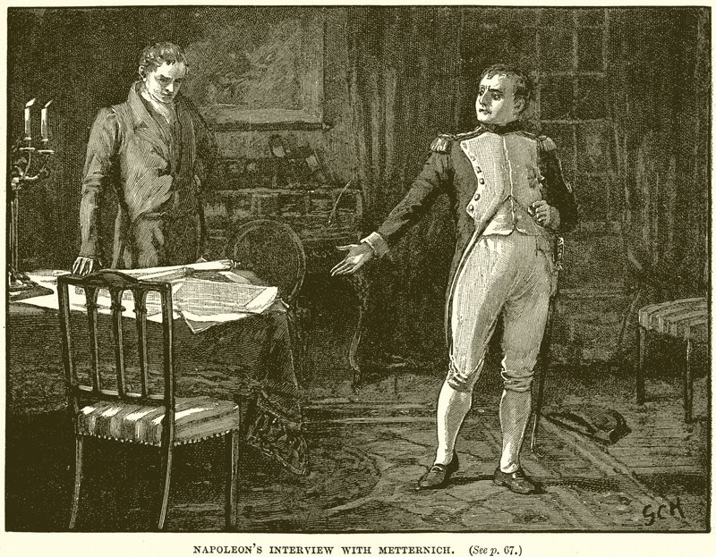 Entrevista de Napoleón con Metternich de English School