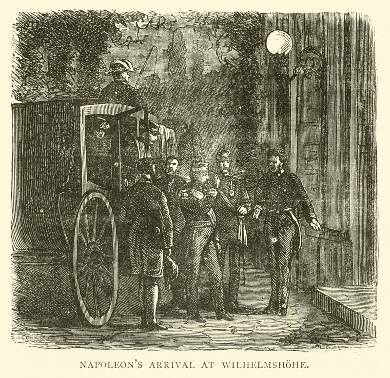 Llegada de Napoleón a Wilhelmshohe, septiembre 1870 de English School