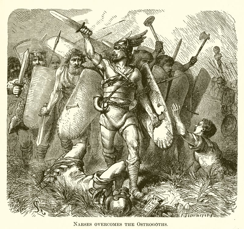 Narsés vence a los ostrogodos de English School