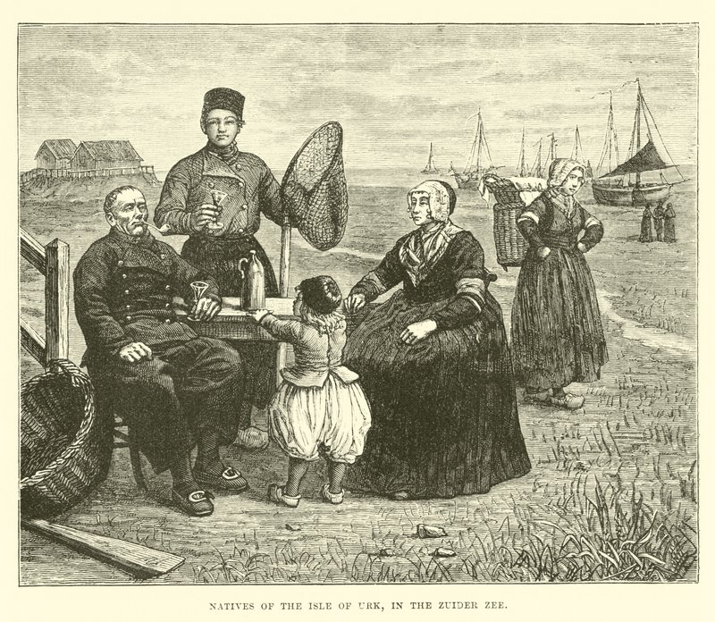 Nativos de la Isla de Urk, en el Zuider Zee de English School