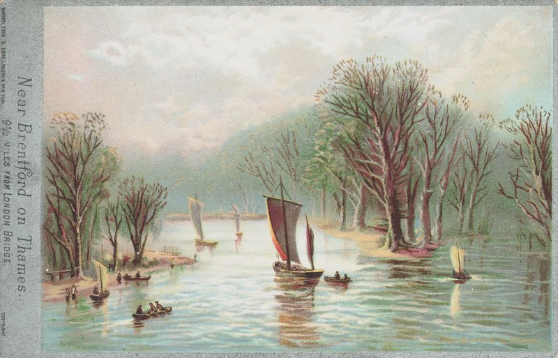 Cerca de Brentford en el río Támesis de English School