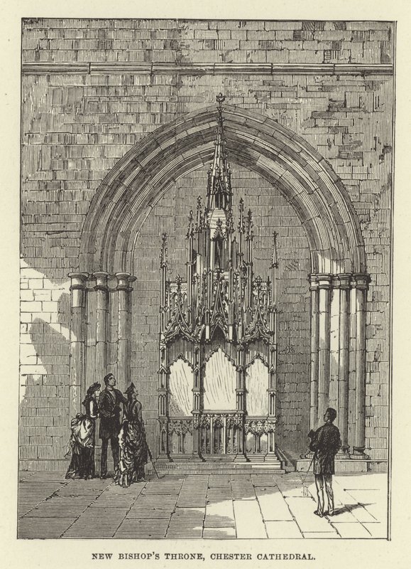 Nuevo Trono del Obispo, Catedral de Chester de English School